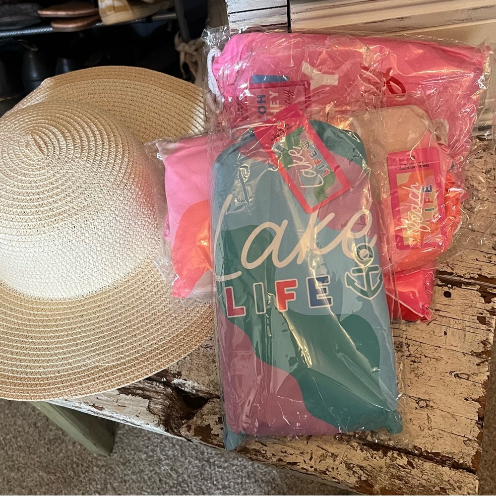 Katydid Lake Life beach towel